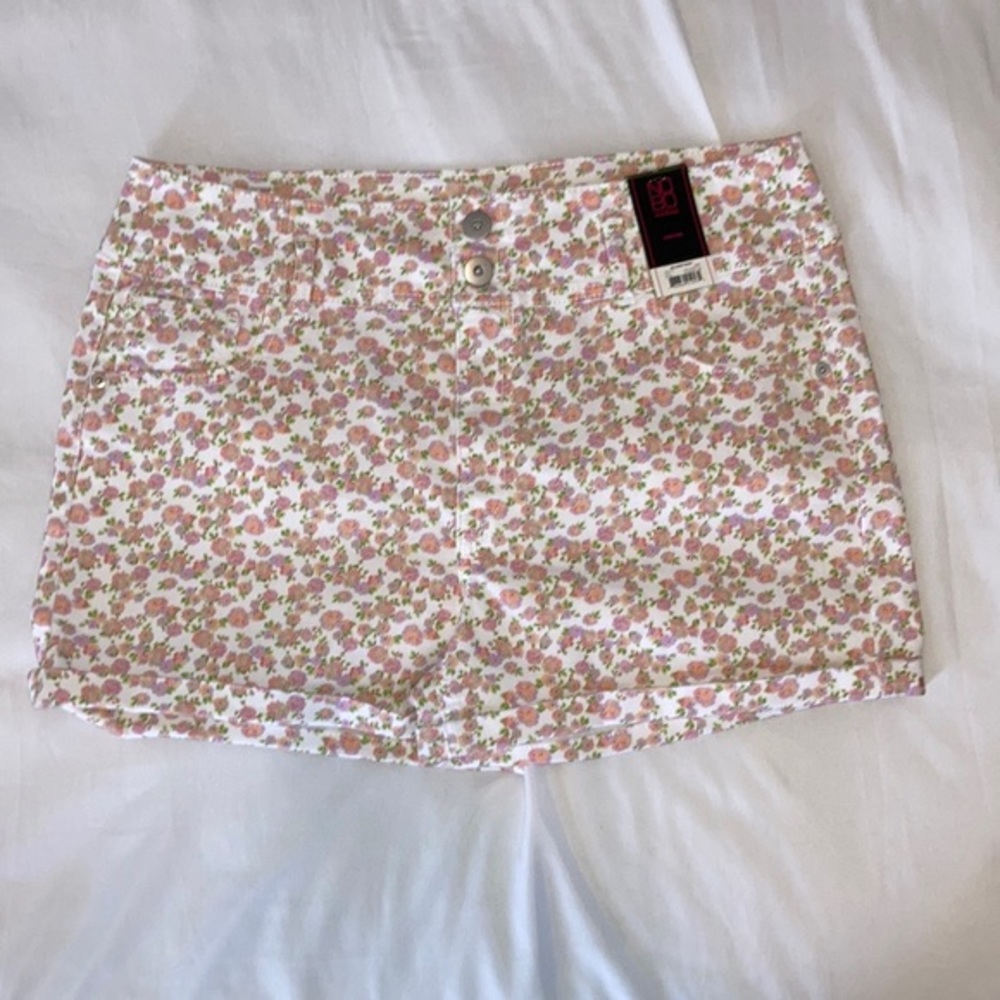 🌸 cottagecore high-rise Corset shorts floral NWT - Picture 2 of 9